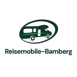 Logo von Reisemobile-Bamberg mit stilisiertem Wohnmobil in grün