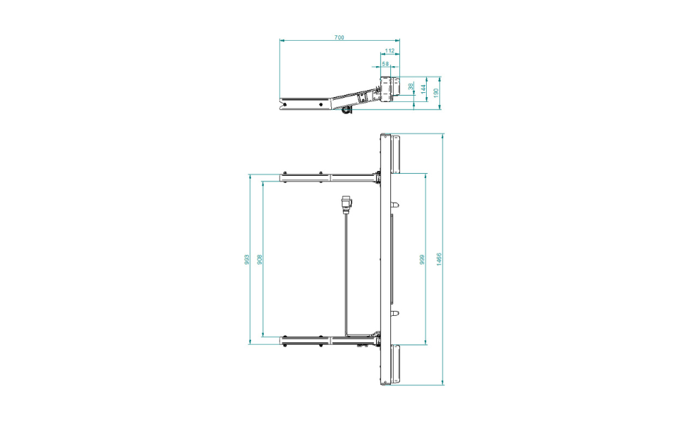 Number and light Bar Ressort en fibre de verre Mercedes
