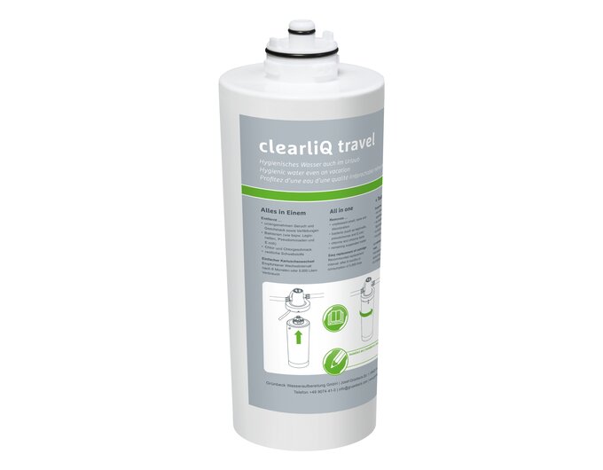 Ersatzkartusche DOPPEL für Wasserfilter clearliQ travel - Grünbeck