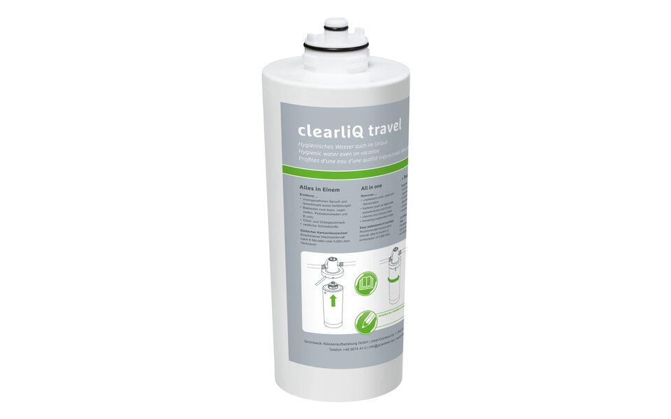 Ersatzkartusche DOPPEL für Wasserfilter clearliQ travel - Grünbeck